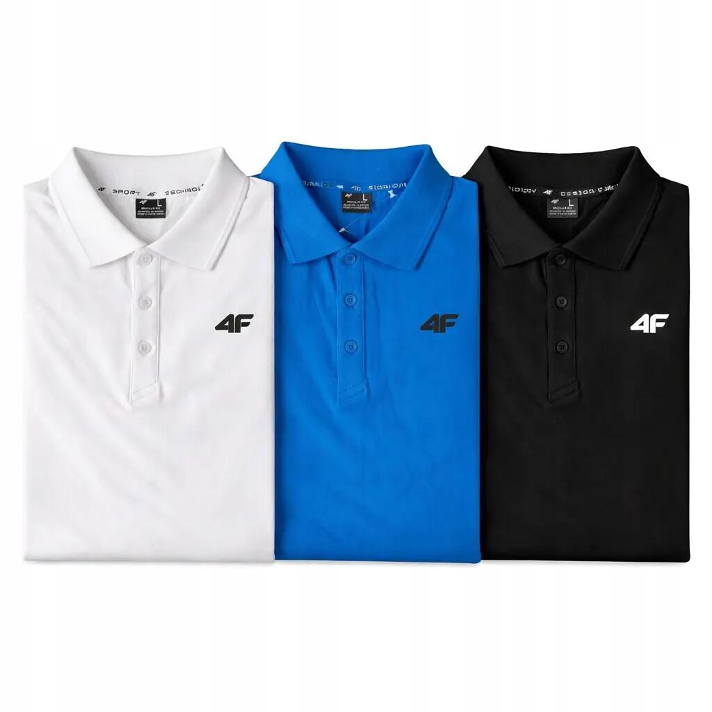 ZESTAW KOSZULEK POLO 4F T-SHIRT MĘSKI KOMPLET 3 SZTUKI  M0770 1/8