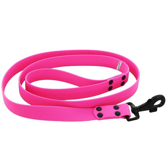 LAISSE CHIEN CANIHUNT MADE IN FRANCE HEXA 150CM largeur 25mm ROSE