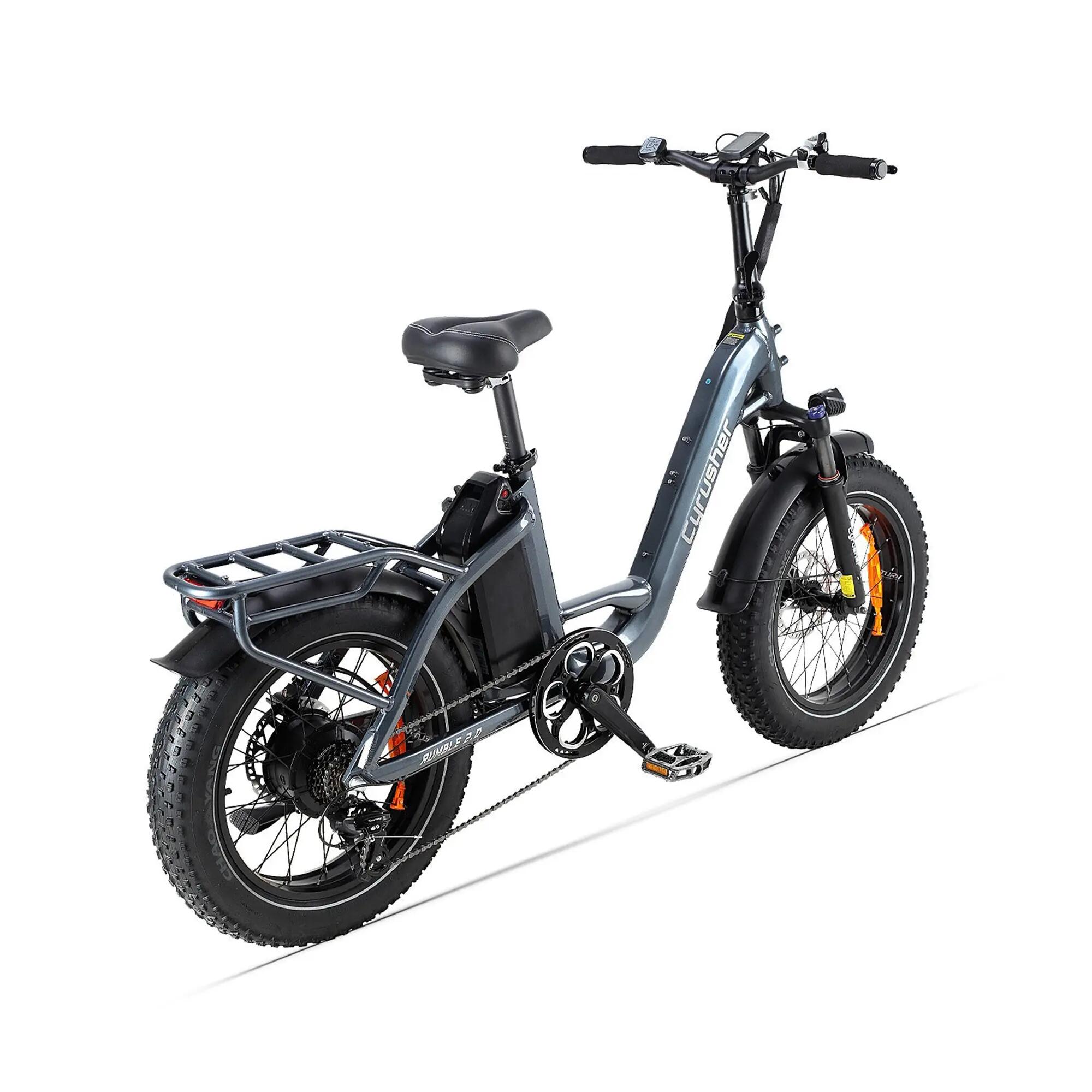 Bicicleta eléctrica Rumble 2.0 cuadro bajo neumáticos anchos 48V 18Ah 65Nm 3/6