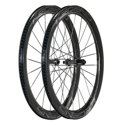 Coppia ruote bici da strada carbonio 48 mm aero PRO5 CSR disco raggi carbonio
