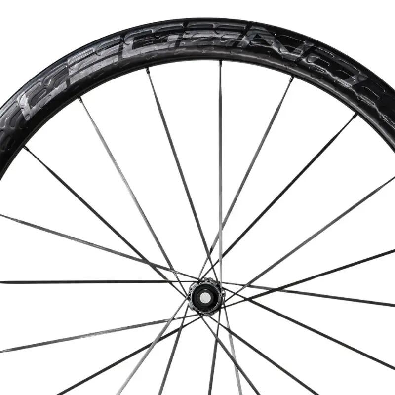 Coppia ruote bici da strada carbonio 48 mm aero PRO5 CSR disco, raggi carbonio 6/7