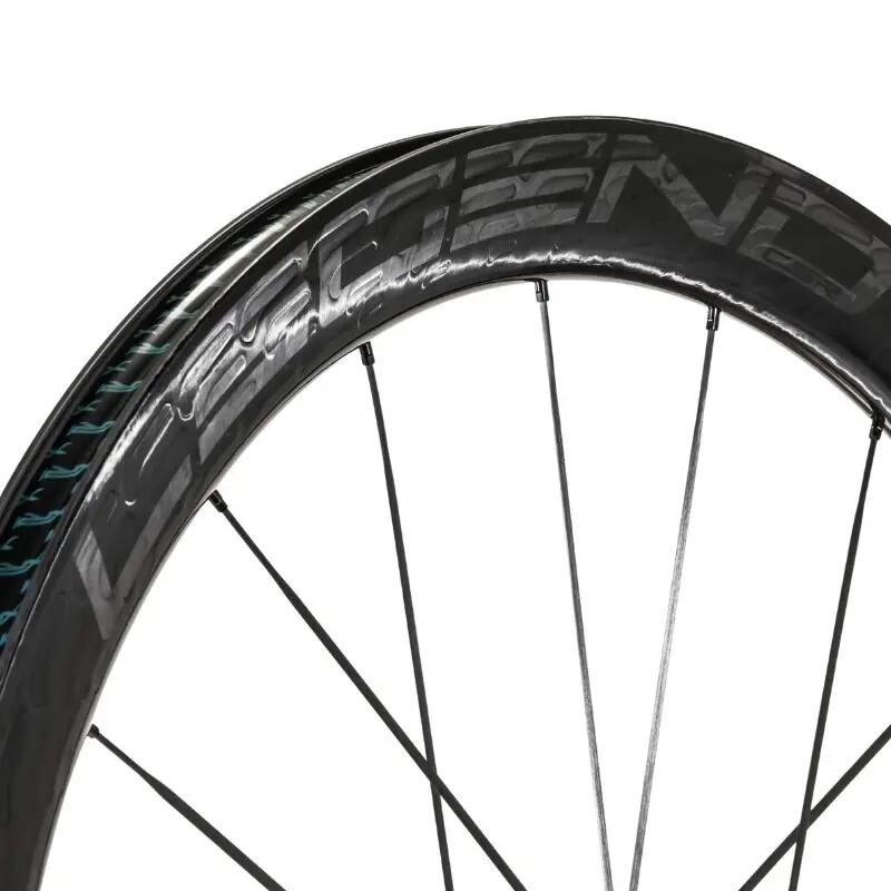 Coppia ruote bici da strada carbonio 48 mm aero PRO5 CSR disco, raggi carbonio 5/7