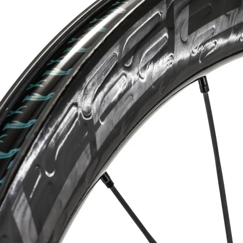 Coppia ruote bici da strada carbonio 48 mm aero PRO5 CSR disco, raggi carbonio 3/7