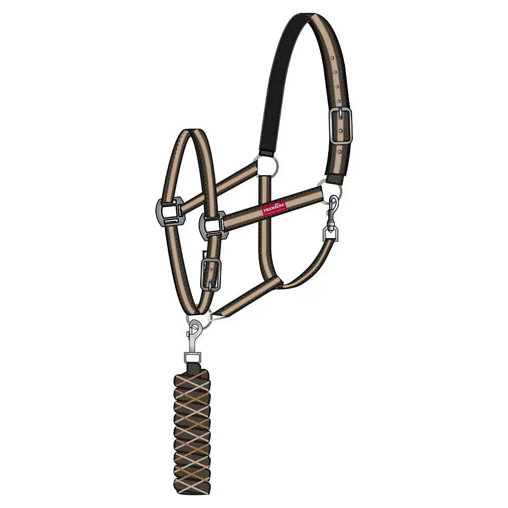 Set aus Halfter und Führstrick mit Karabinerhaken Premiere 1/1