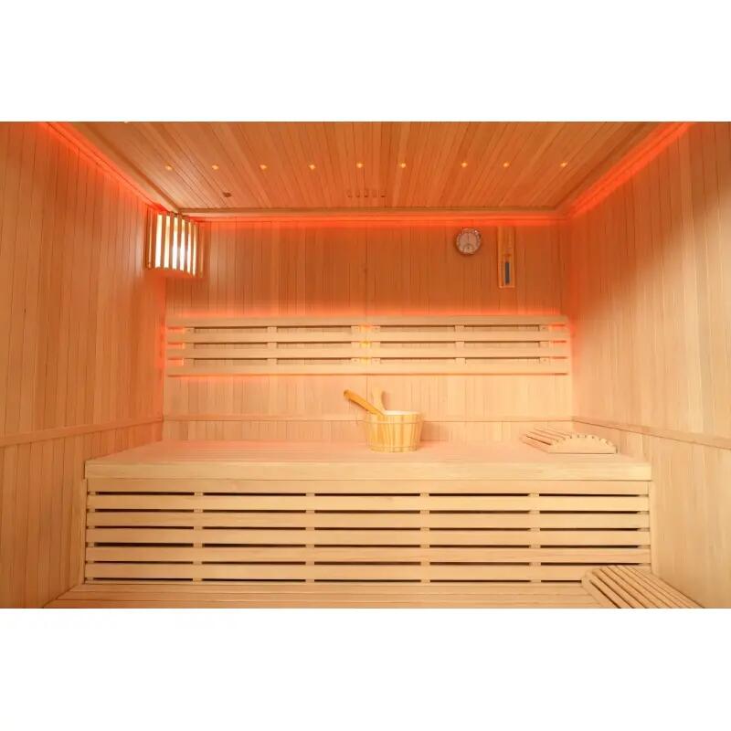 Sauna finlandais Nordica® Vapeur V56 (5 à 6 places) - 203 x 162 x H.200 5/7