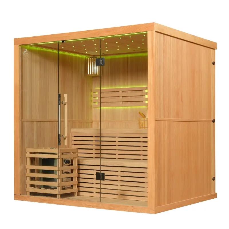 Sauna finlandais Nordica® Vapeur V56 (5 à 6 places) - 203 x 162 x H.200 3/7