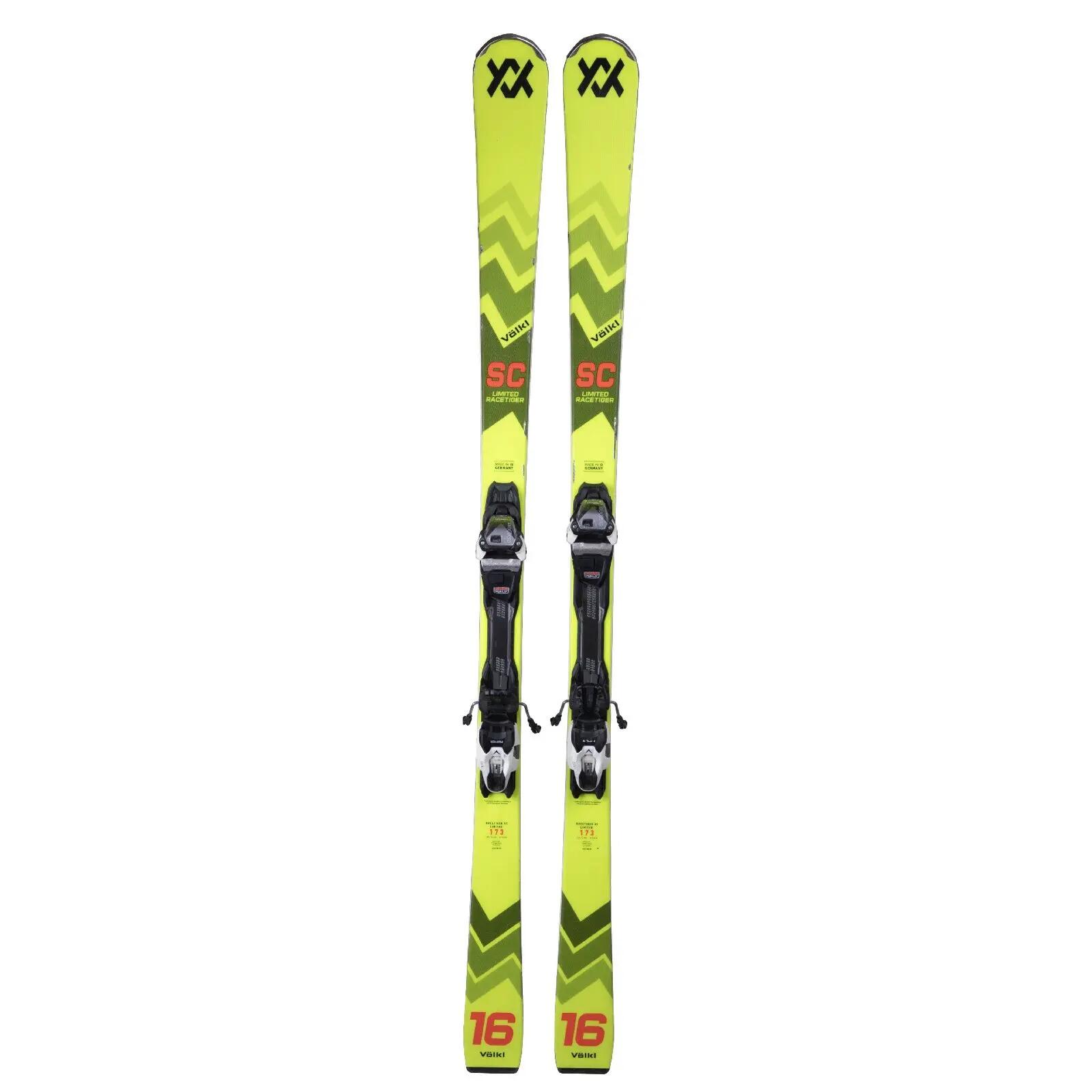 RECONDITIONNE - Ski Volkl Racetiger Sc Ltd + Fixations 1/4