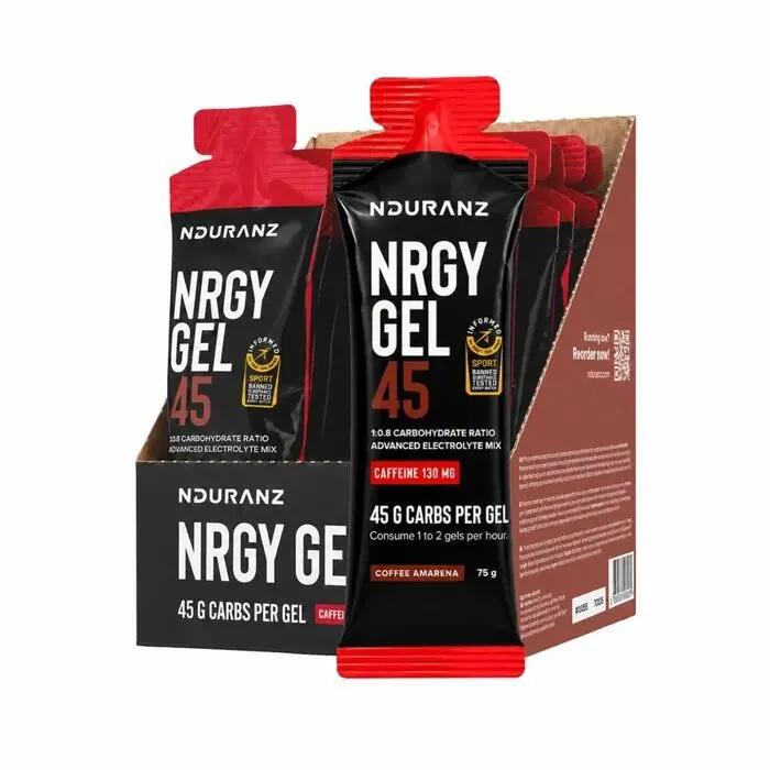 Nrgy Gel 45 Coffee-Amarena Koffein Kohlenhydrate Laufen Rad Nduranz 16 x 75 g 4/10