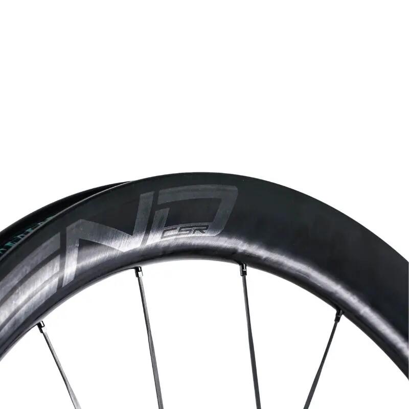 Coppia di ruote bici da strada carbonio 45 mm PRO5 CSR disco, raggi in carbonio 3/7