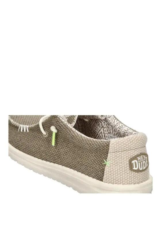 Chaussure pour homme Hey dude Wally tressée verte 6/6