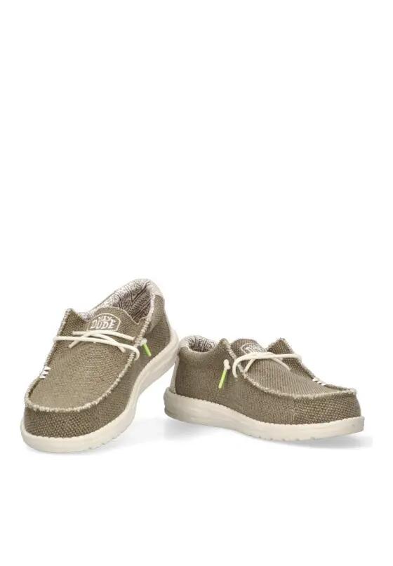 Chaussure pour homme Hey dude Wally tressée verte 5/6