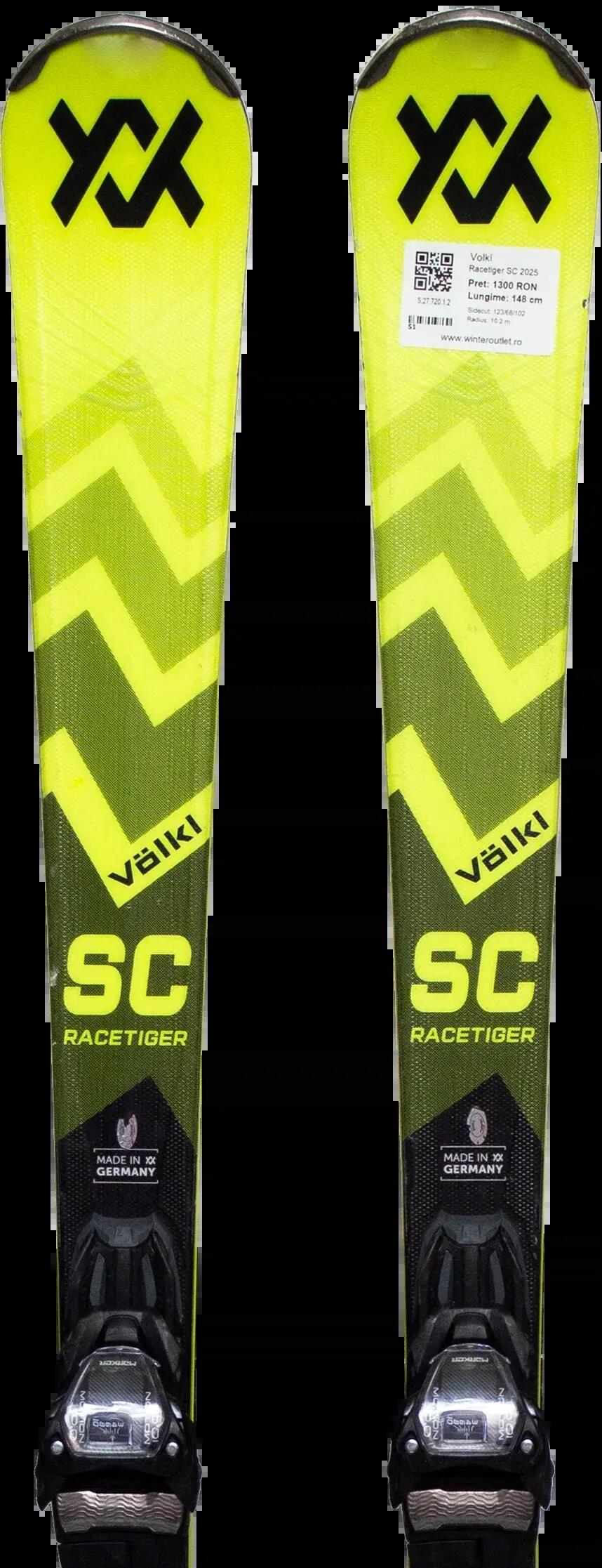 Használt síléc kötéssel - Volkl Racetiger SC 2025 158cm 1/5