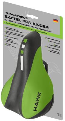 Sella bici bambino 12/14/16/18 pollici 215x150 mm Ø222 mm Marrone