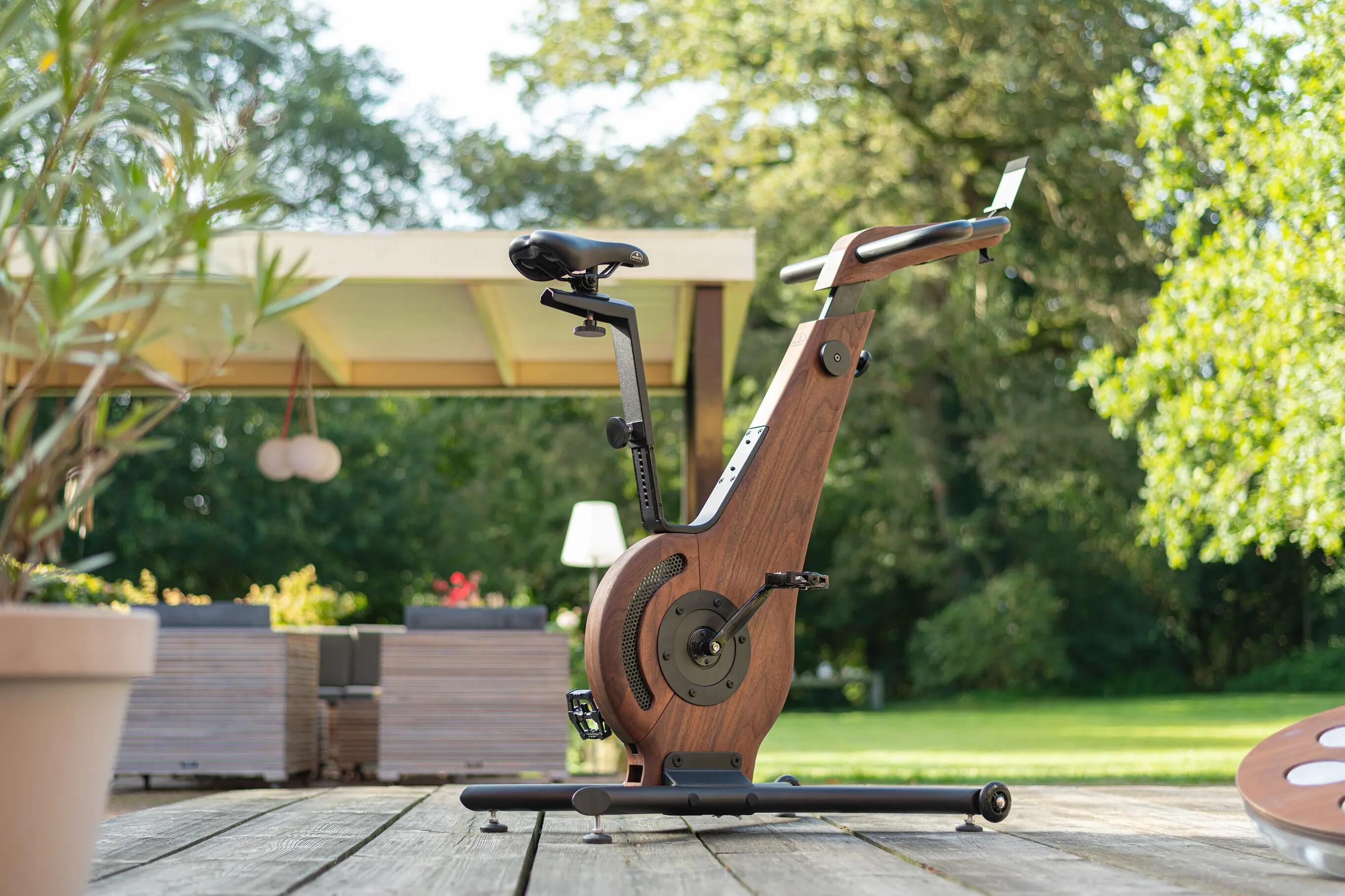 Hometrainer - Indoor cycling - NOHRD Bike V2 Shadow - Touchscreen, hout - Zwart 2/6