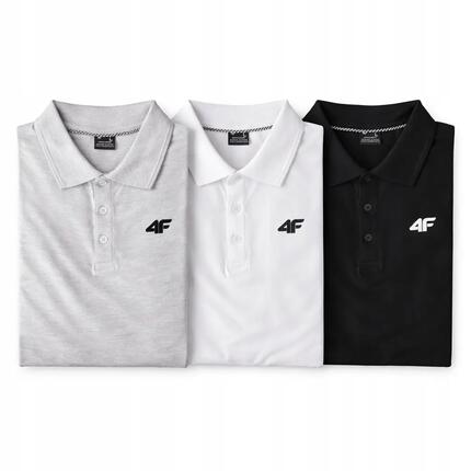 ZESTAW KOSZULEK POLO 4F T-SHIRT MĘSKI KOMPLET 3 SZTUKI
