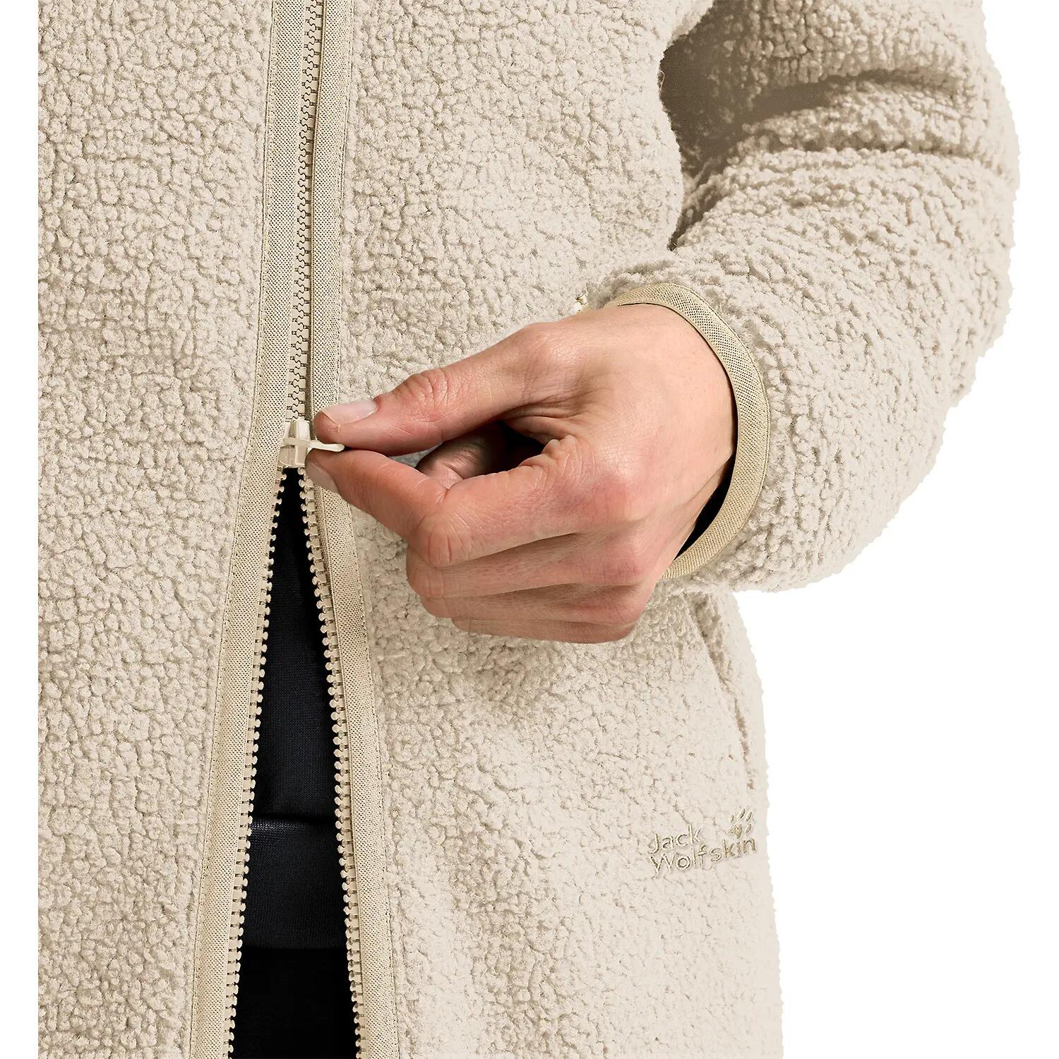 Chaqueta polar para mujer Jack Wolfskin High Curl Coat 8/9