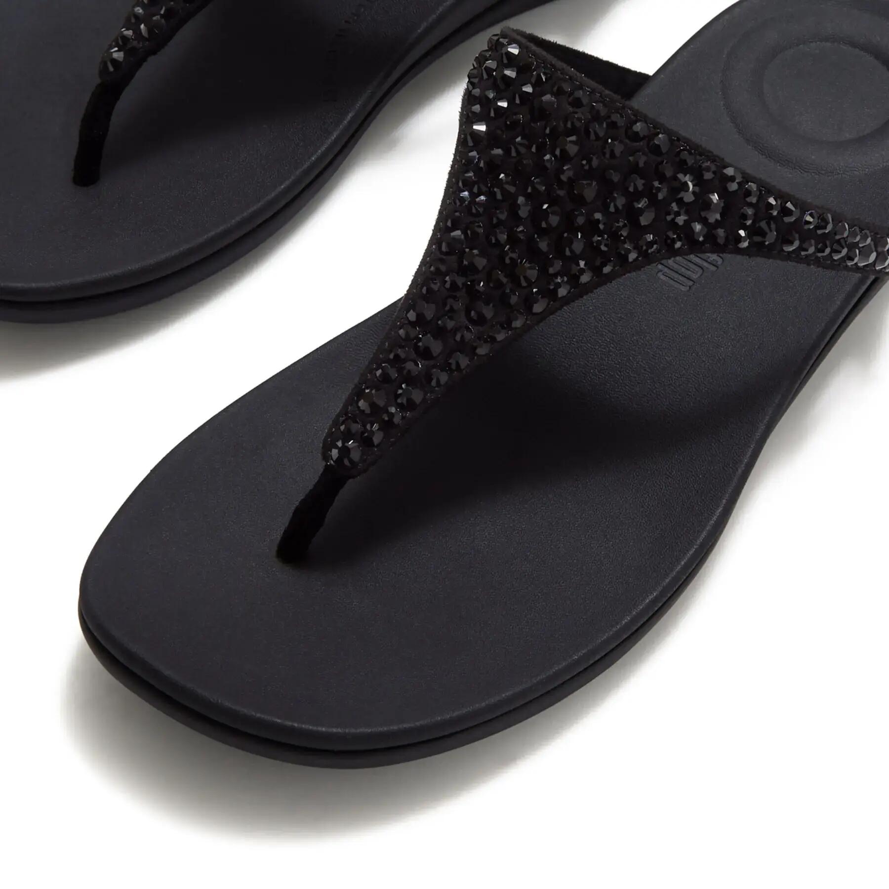 Flip-Flops für Damen FitFlop Solay Mixed-Crystal 5/7