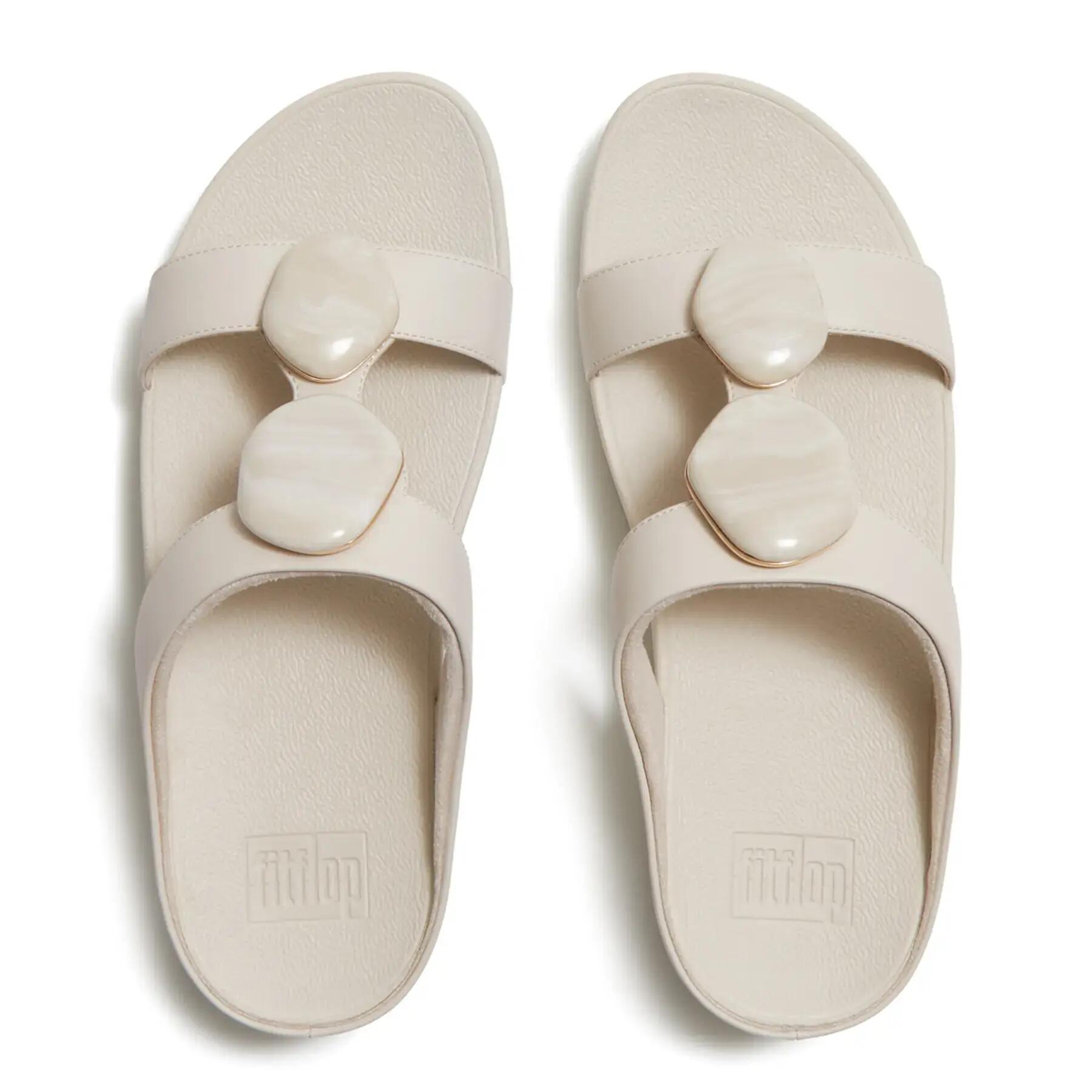 Muły damskie FitFlop Fino Marbled-Stone H-Bar 3/7