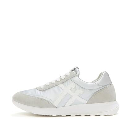 FitFlop Retro-Q FF Sneakers en tissu métallisé/suède