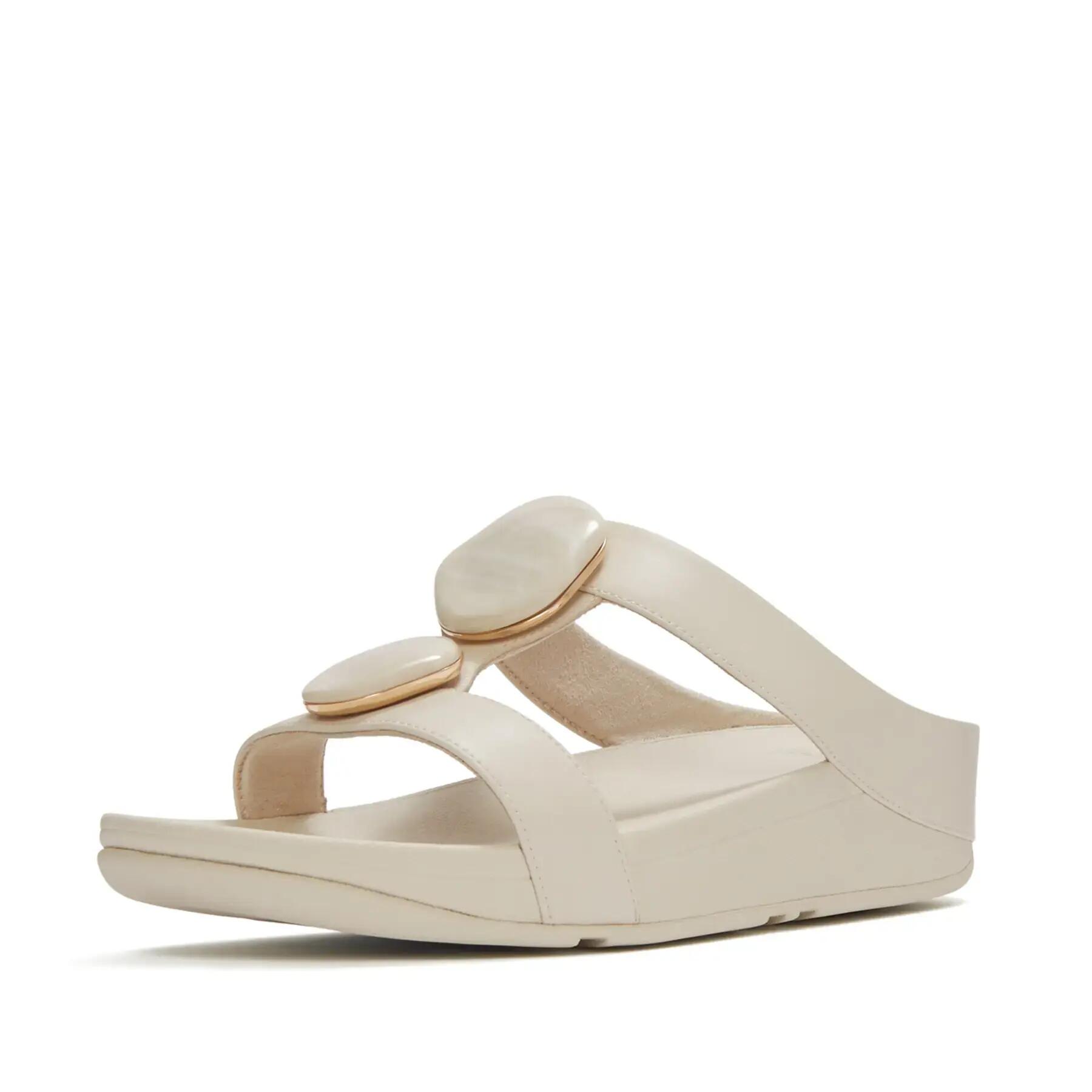 Muły damskie FitFlop Fino Marbled-Stone H-Bar 2/7