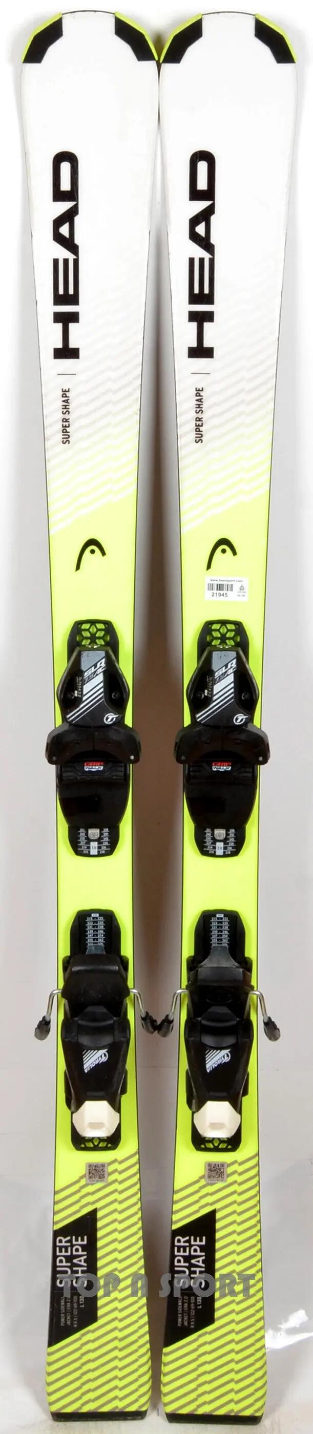 RECONDITIONNE - Skis junior Head SUPERSHAPE SLR PRO white / yellow - BON 2/3
