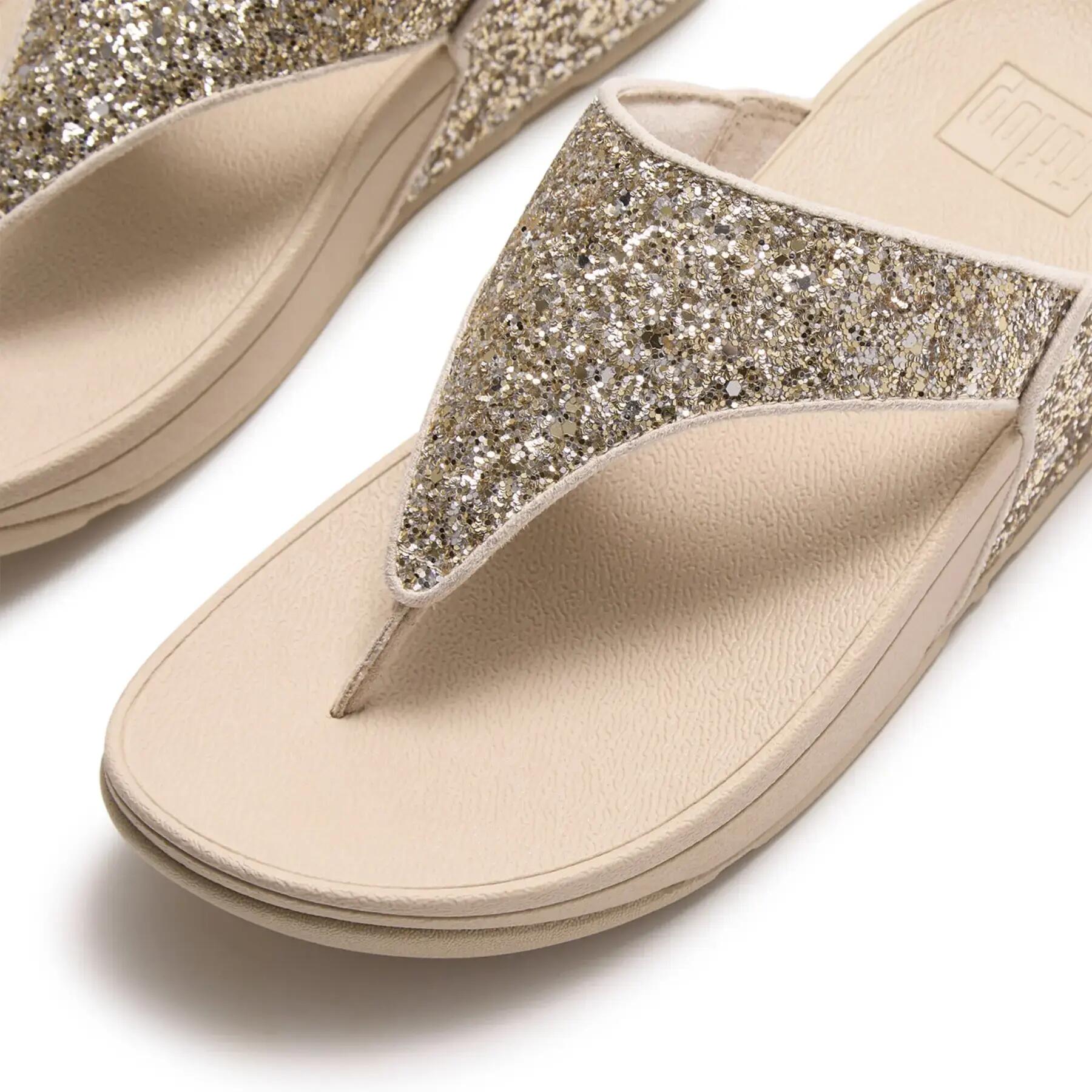 Klapki damskie FitFlop Lulu Multi-Tonal Glitter 5/7