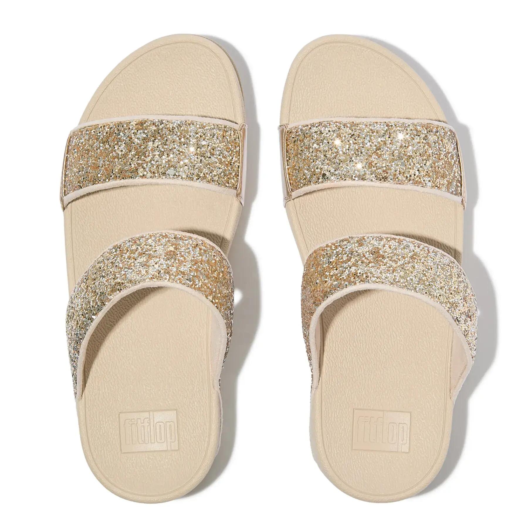 Pantoletten für Damen FitFlop Lulu Multi-Tonal Glitter 3/7