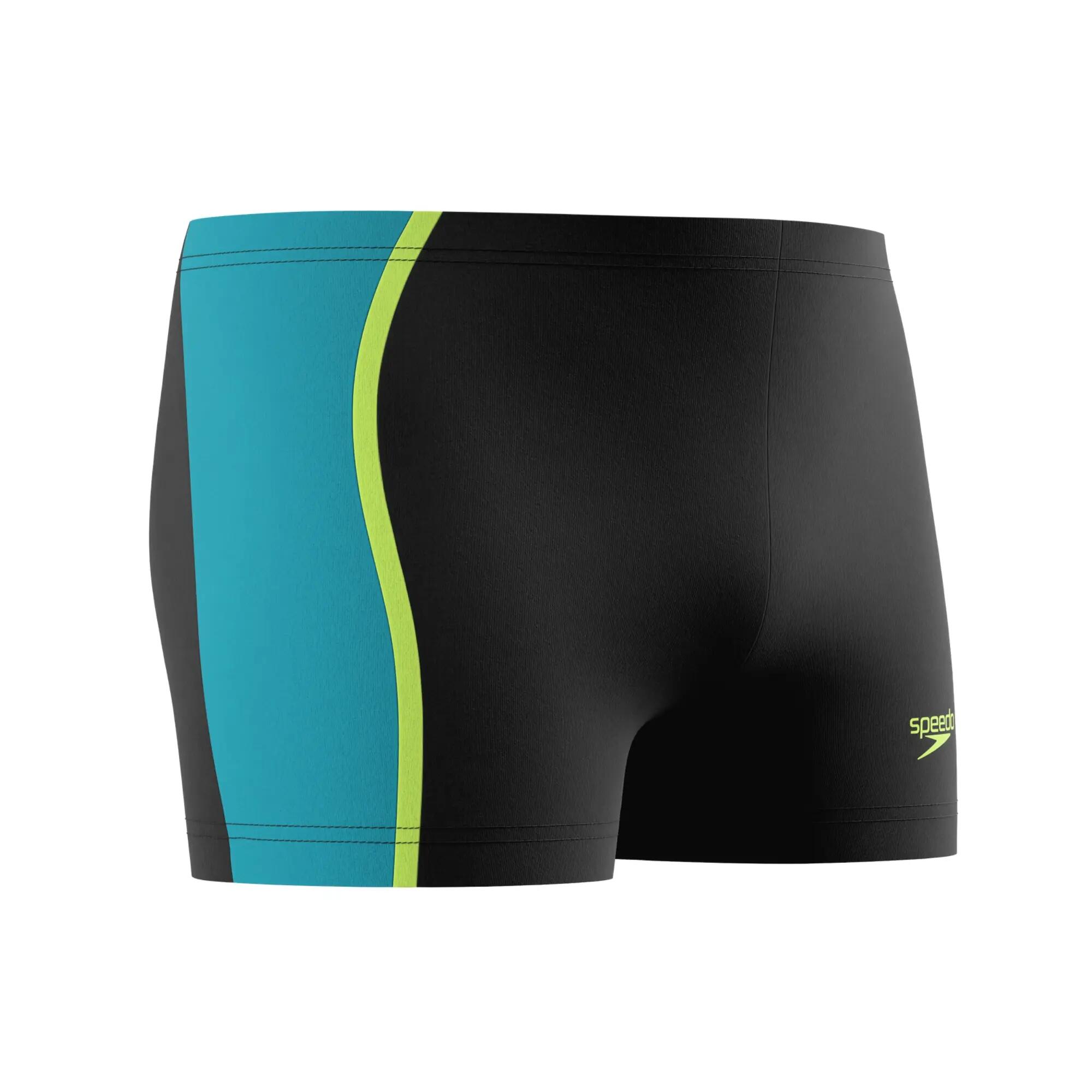 Costume Da Bagno A Pantaloncino Uomo Speedo Hyperbloom Splice Nero Turchese 3/5