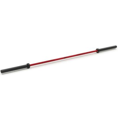 Halterstang - krachttraining - coated premium - 20 kg - rood swoosh