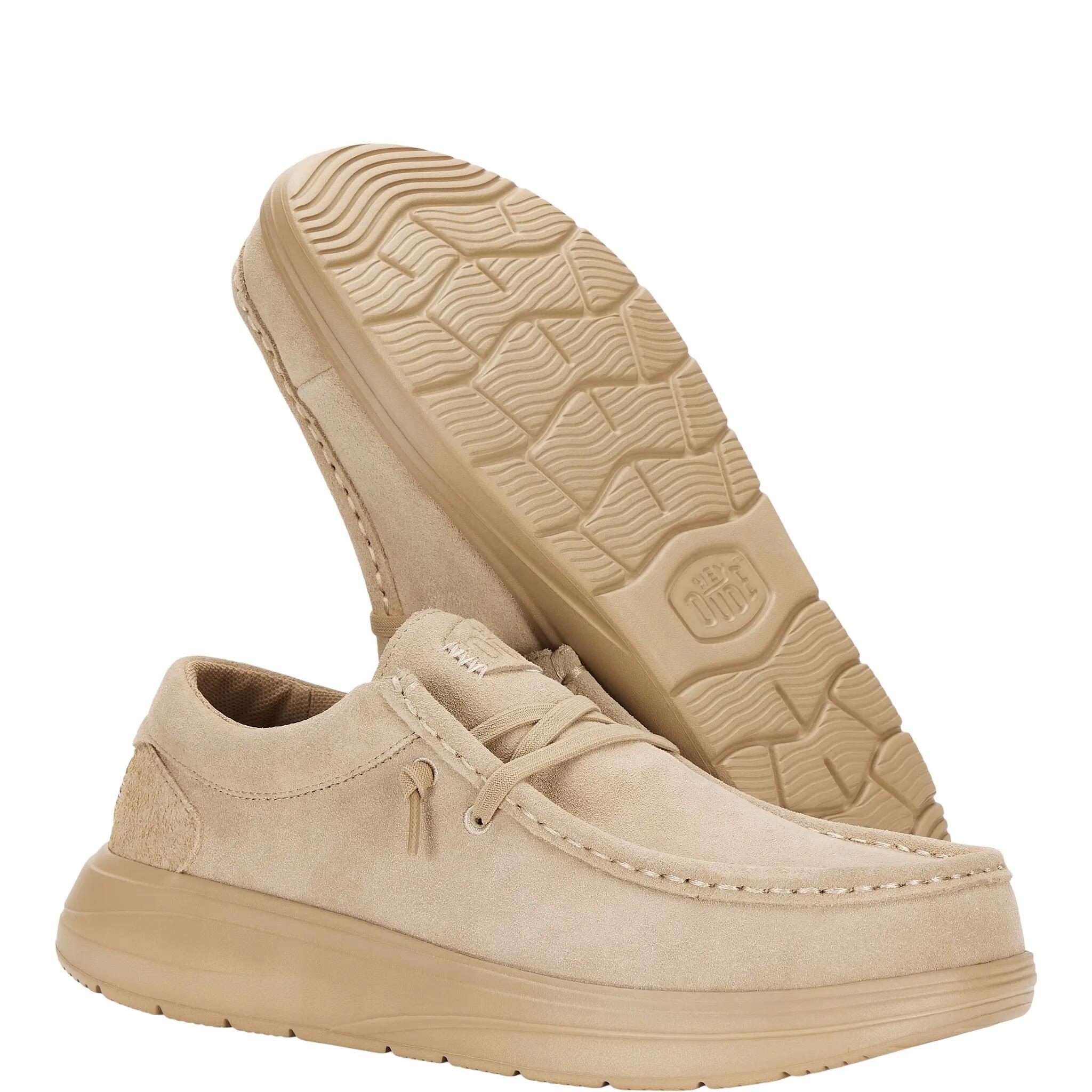 HeyDude Damskie Lekkie Buty Mokasyny Wsuwane Zamszowe Wendy Comf Suede 40 3/4