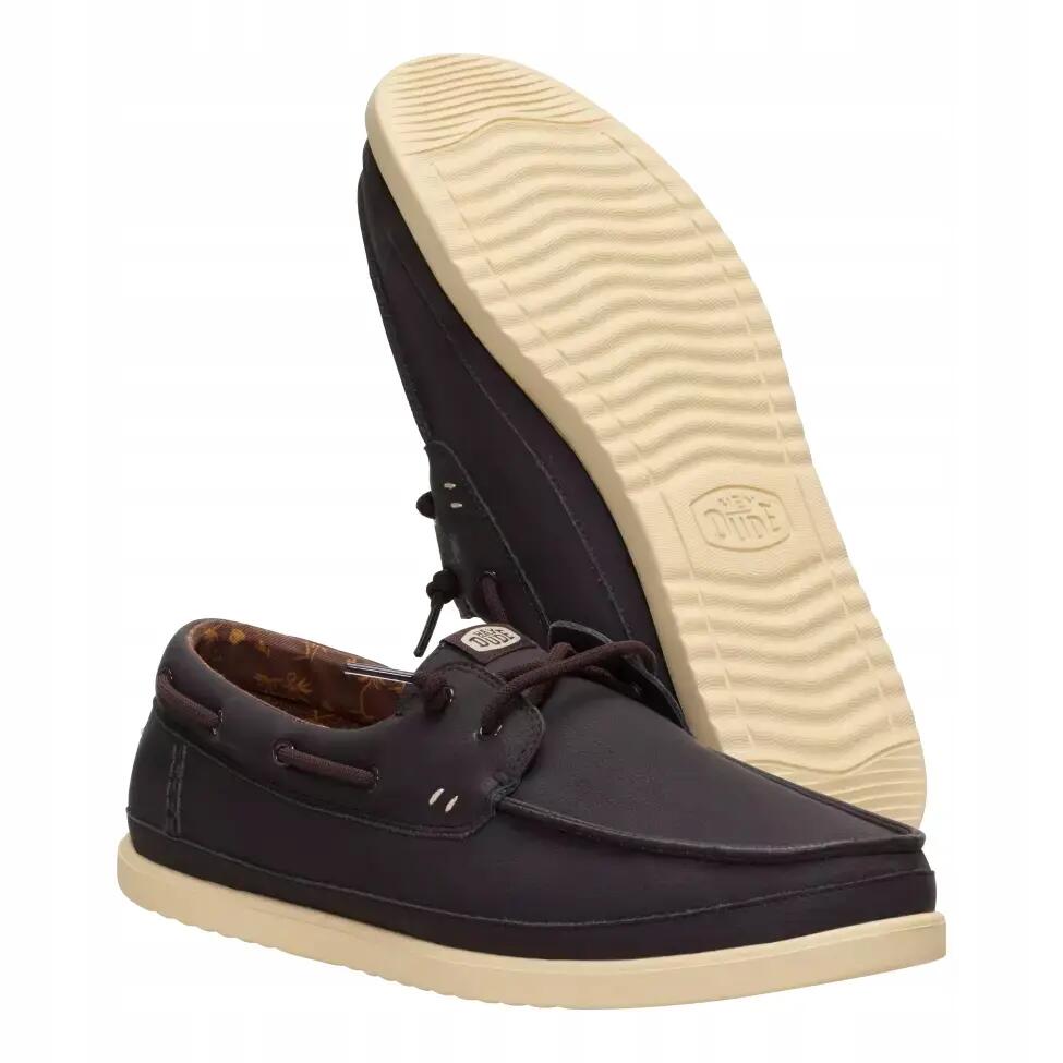 HeyDude Męskie Lekkie Buty Mokasyny Boat Shoes Harbor Lo Classic 47 3/4