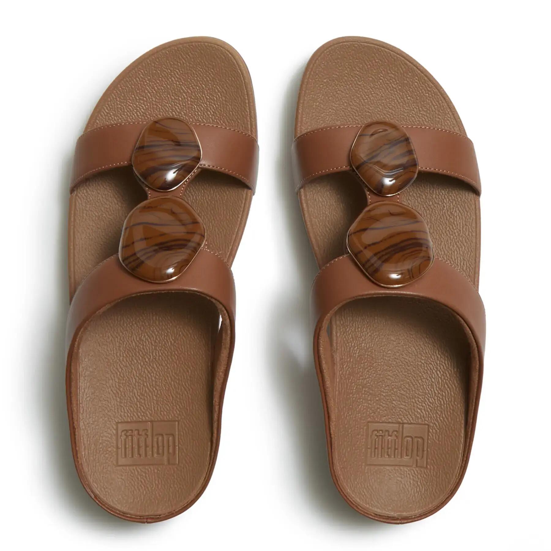 Ciabattine da donna FitFlop Fino Marbled-Stone H-Bar 3/7