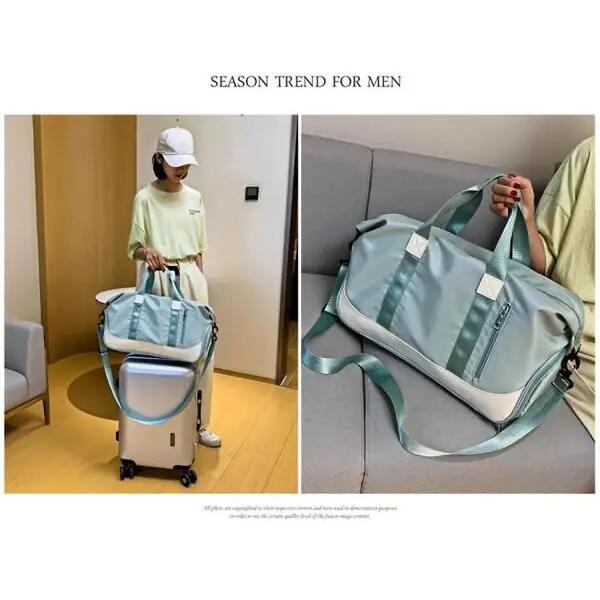 Sac de voyage/sport/fitness/yoga/gym/gym/week-end vert pour femme (nouveauté 202 5/5