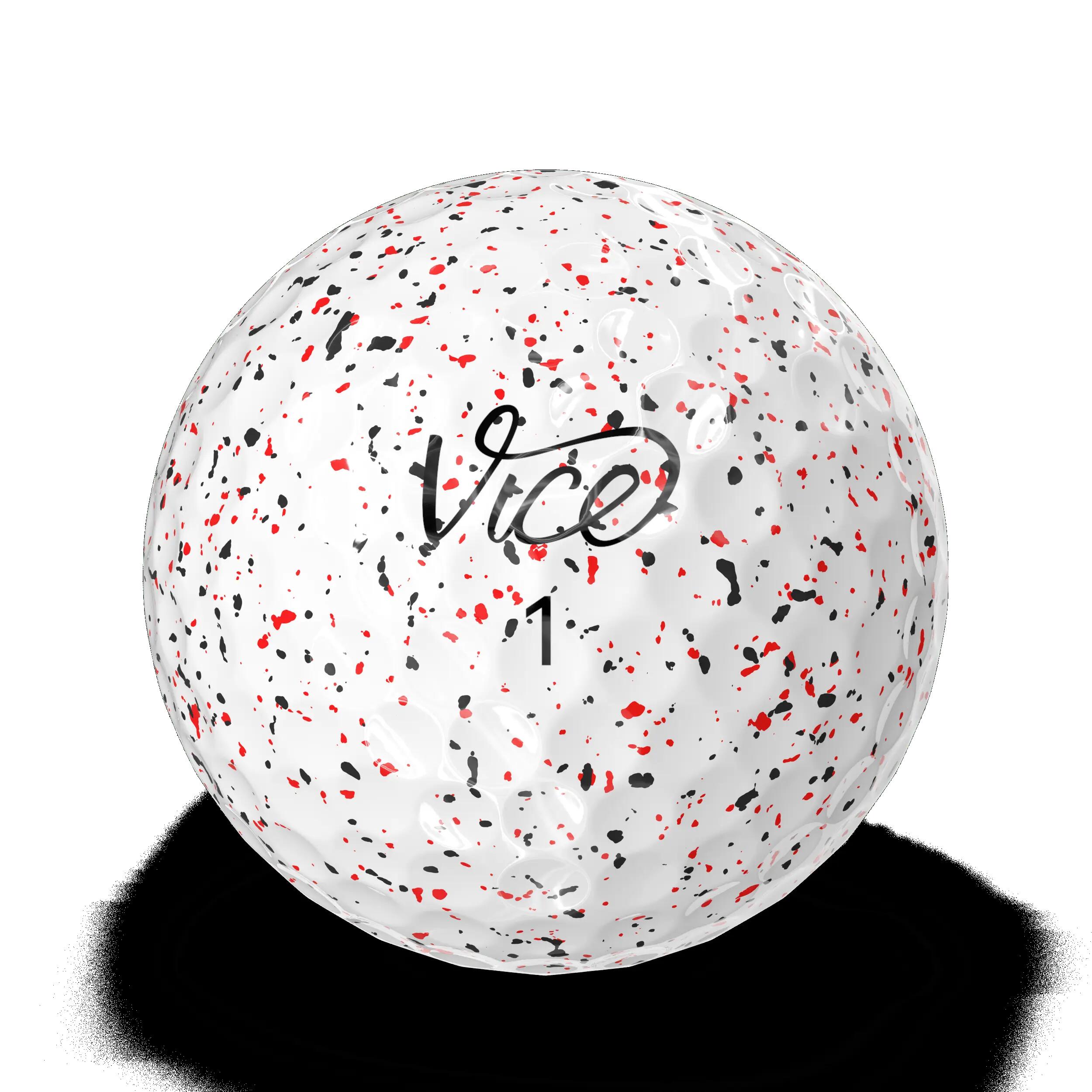 Vice Pro Air 12x Golf Balls Drip Red Black 3/7