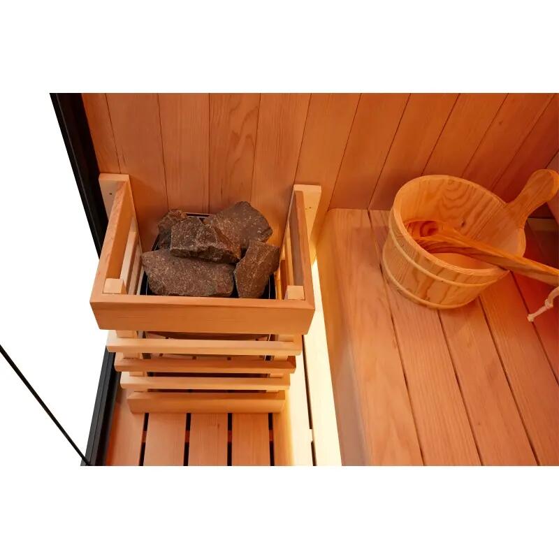 Sauna traditionnel Boreal® CELEST 120 - 1 à 2 places - 120x120x190 cm 4/7