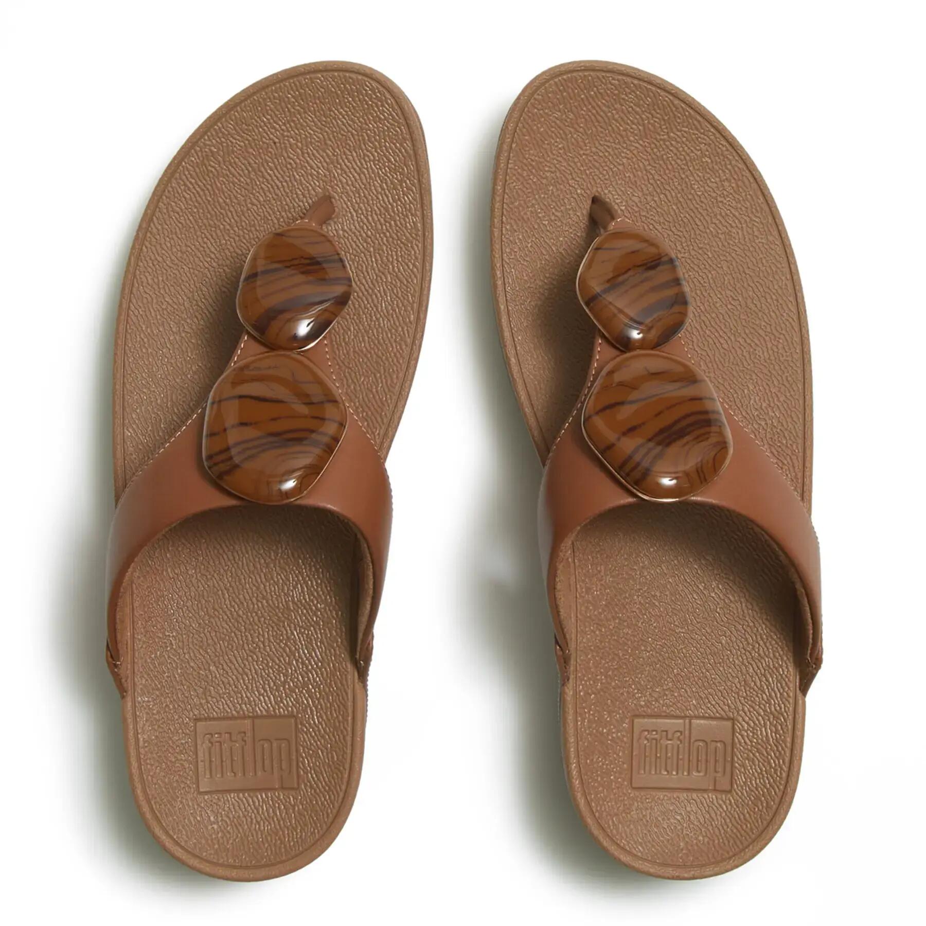 Flip-Flops für Damen FitFlop Lulu Marbled-Stone 3/7
