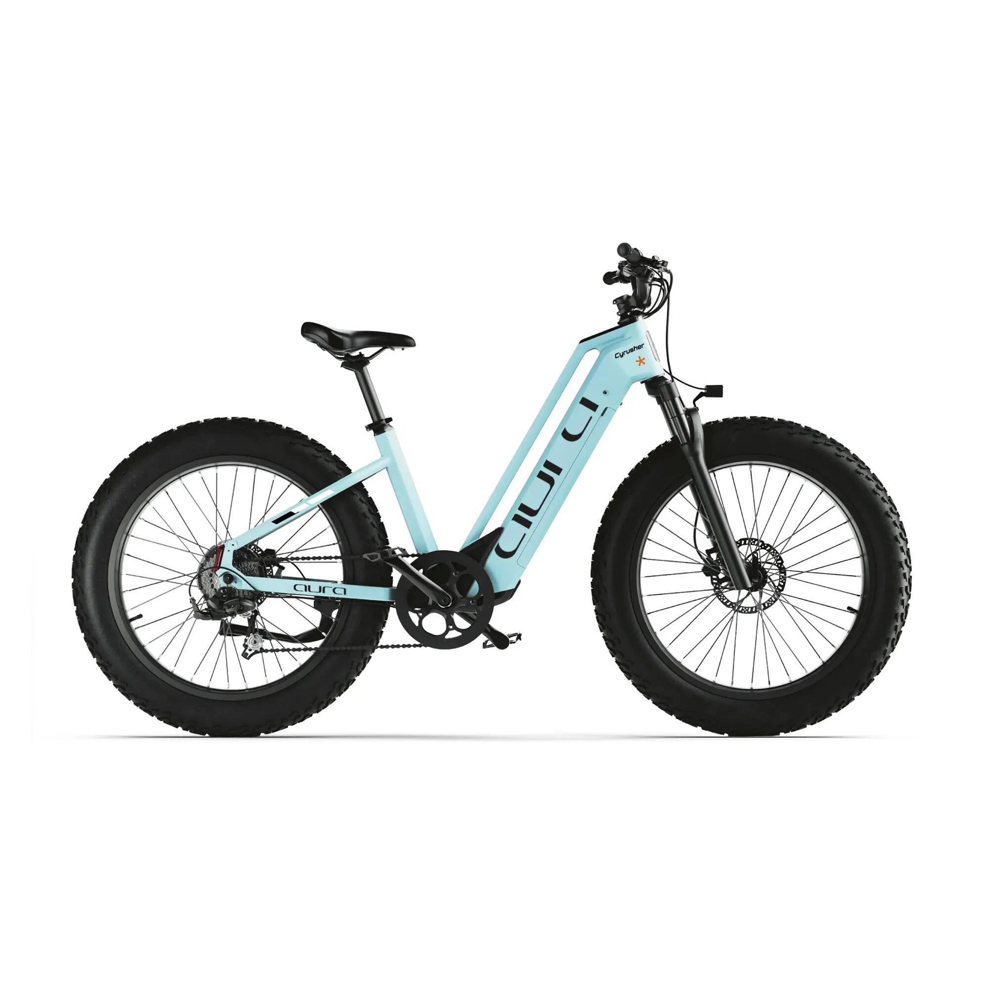 Elektrische fiets Aura lage instap brede banden 52V 15Ah accu 95Nm 96km 2/7