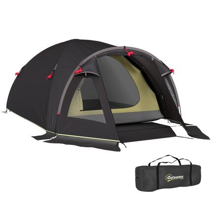 Tente de camping 2 places légère et stable avec protection UV 50+, tente tunnel