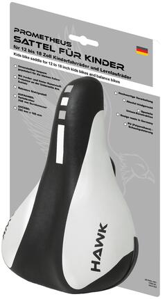 Selle vélo enfant 12/14/16/18 pouces 215x150 mm Ø22,2 mm Rouge