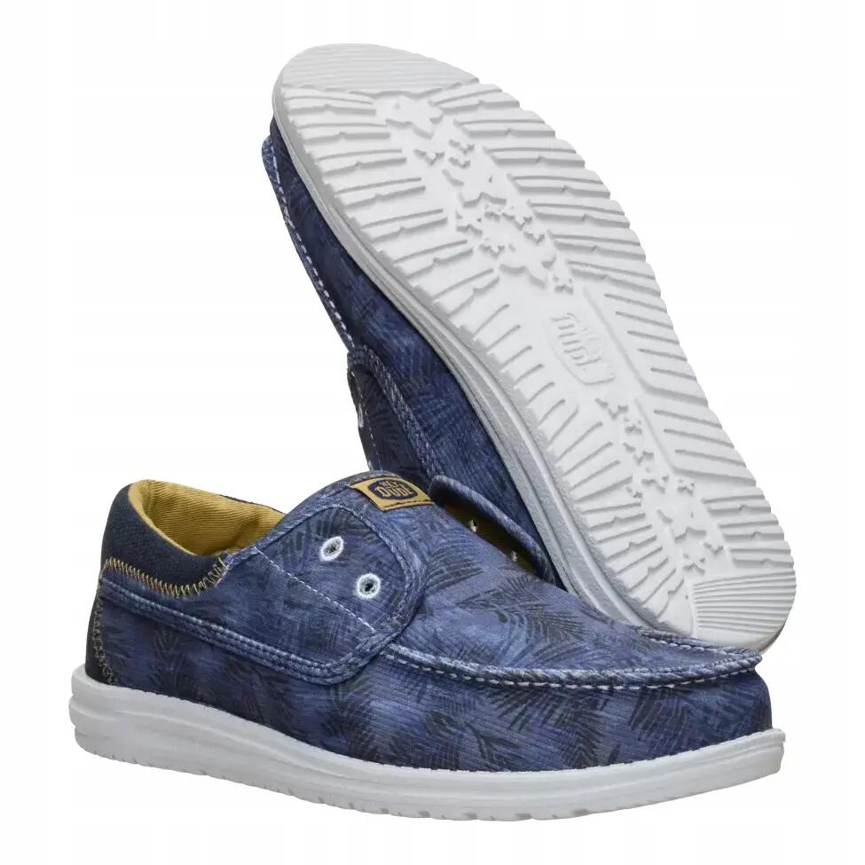 HeyDude Męskie Mokasyny Wally Washed Palm 3/6