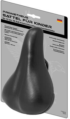 Sella bici bambino 12/14/16/18 pollici 215x150 mm Ø222 mm Marrone