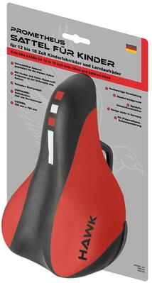Sella bici bambino 12/14/16/18 pollici 215x150 mm Ø222 mm Marrone