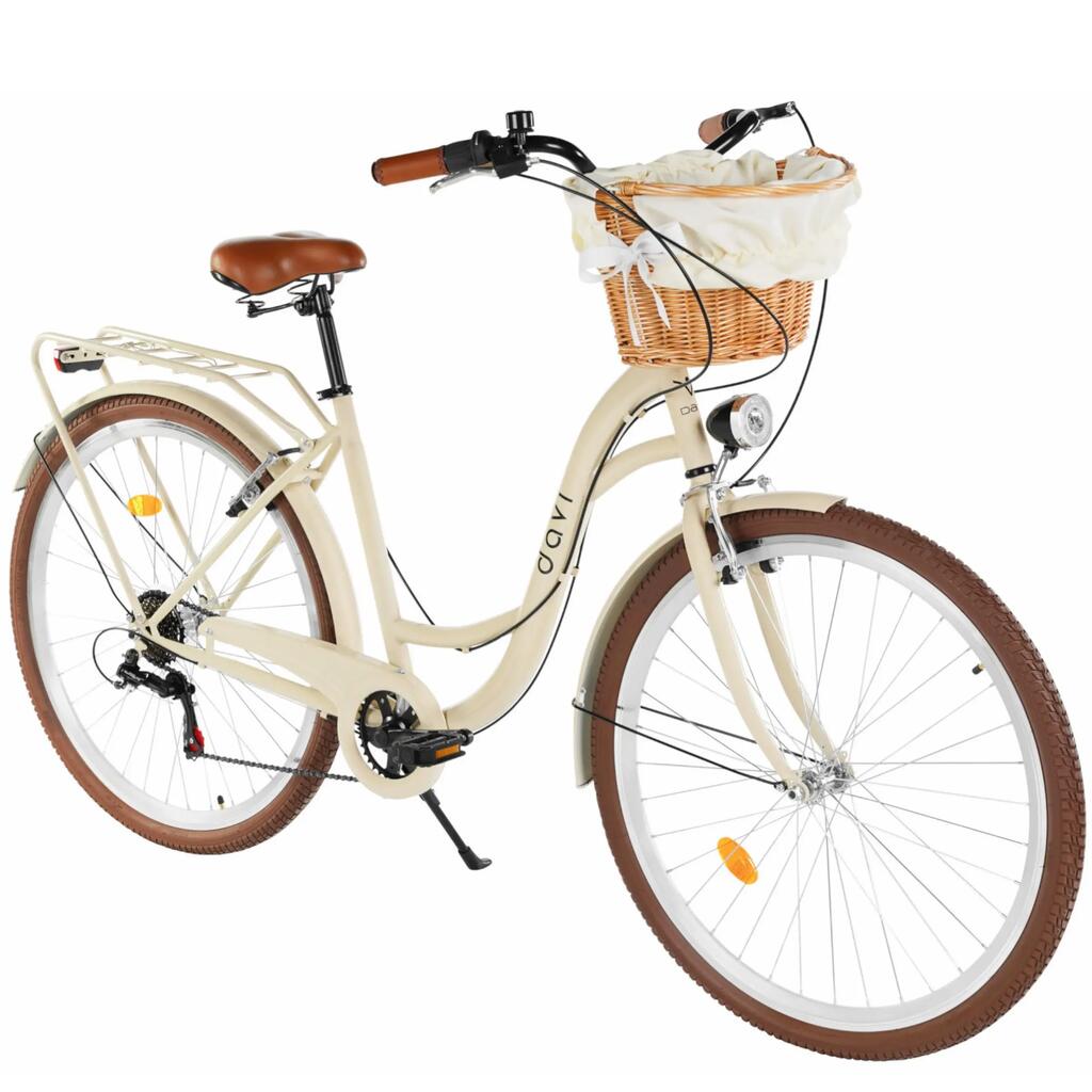 Mestský bicykel 28" Davi Nella oceľový rám 18" 7 prevodov 160-185 cm