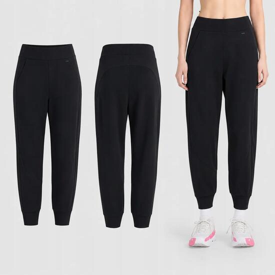 SPODNIE DAMSKIE DRESOWE 4F JOGGERY SPORTOWE Z MODALEM CZERWONE
