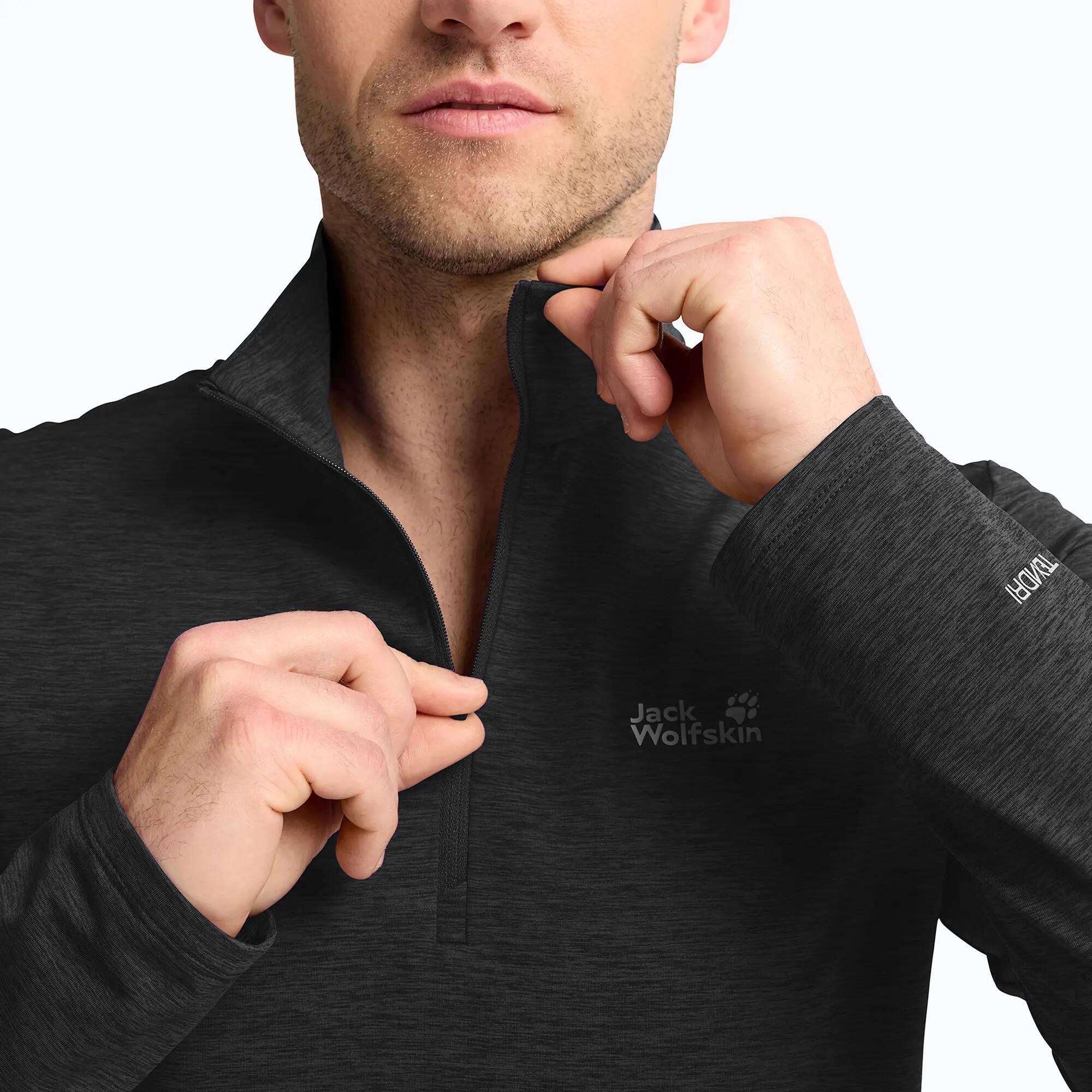 Herenfleece Jack Wolfskin Trail Half Zip 3/6