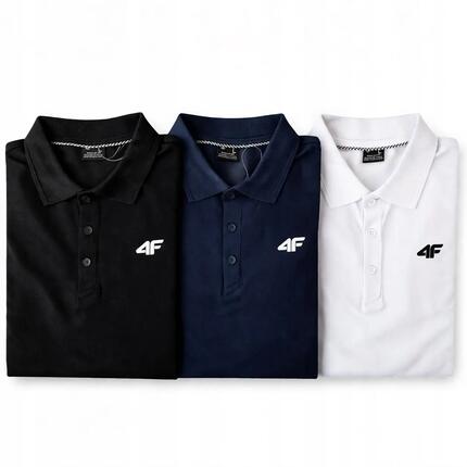 ZESTAW KOSZULEK POLO 4F T-SHIRT MĘSKI KOMPLET 3 SZTUKI