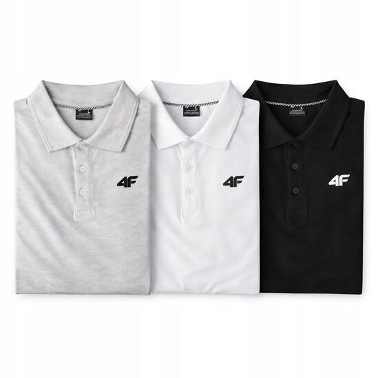 ZESTAW KOSZULEK POLO 4F T-SHIRT MĘSKI KOMPLET 3 SZTUKI