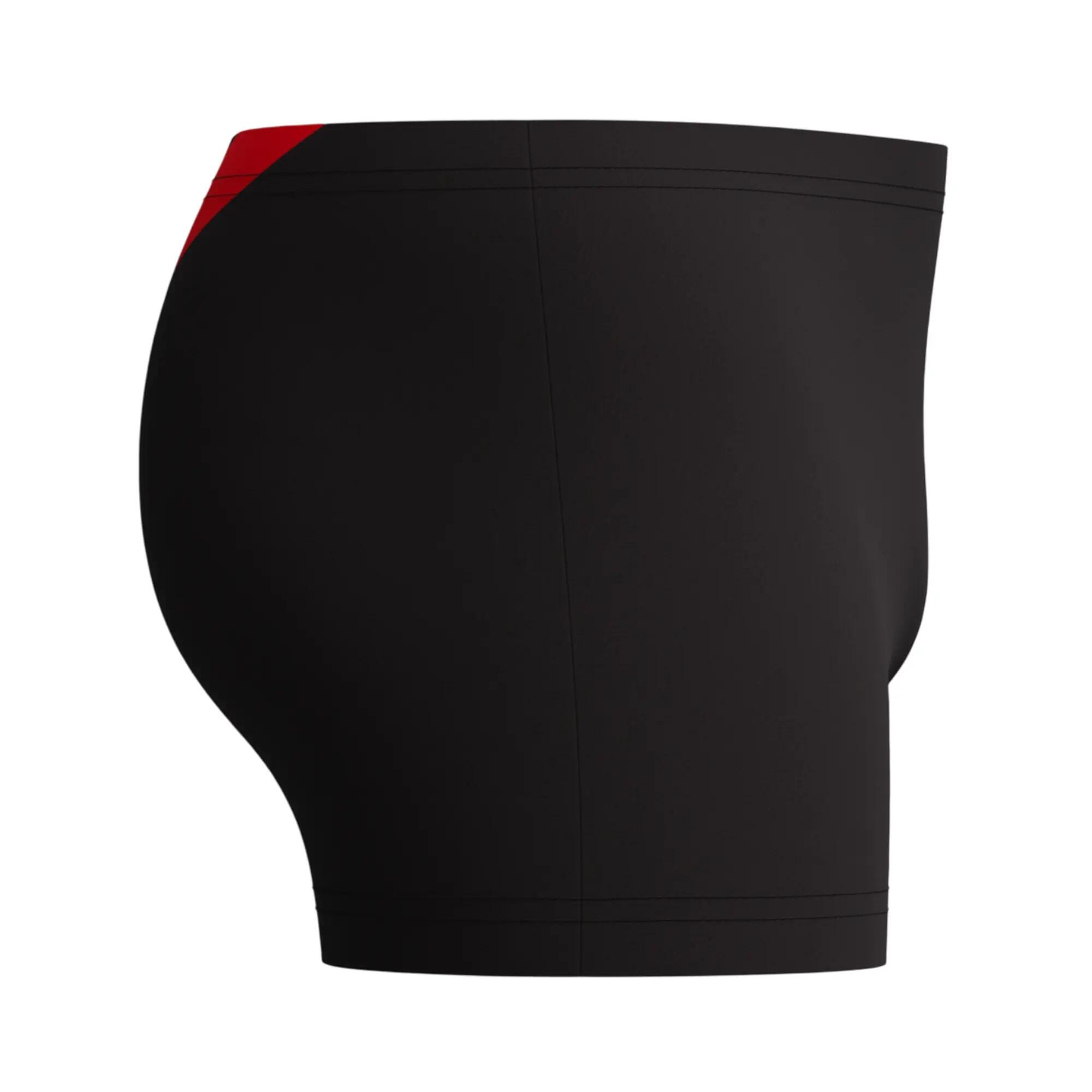 "Hyperboom" Badeshorts für Herren Schwarz/Rot 3/4