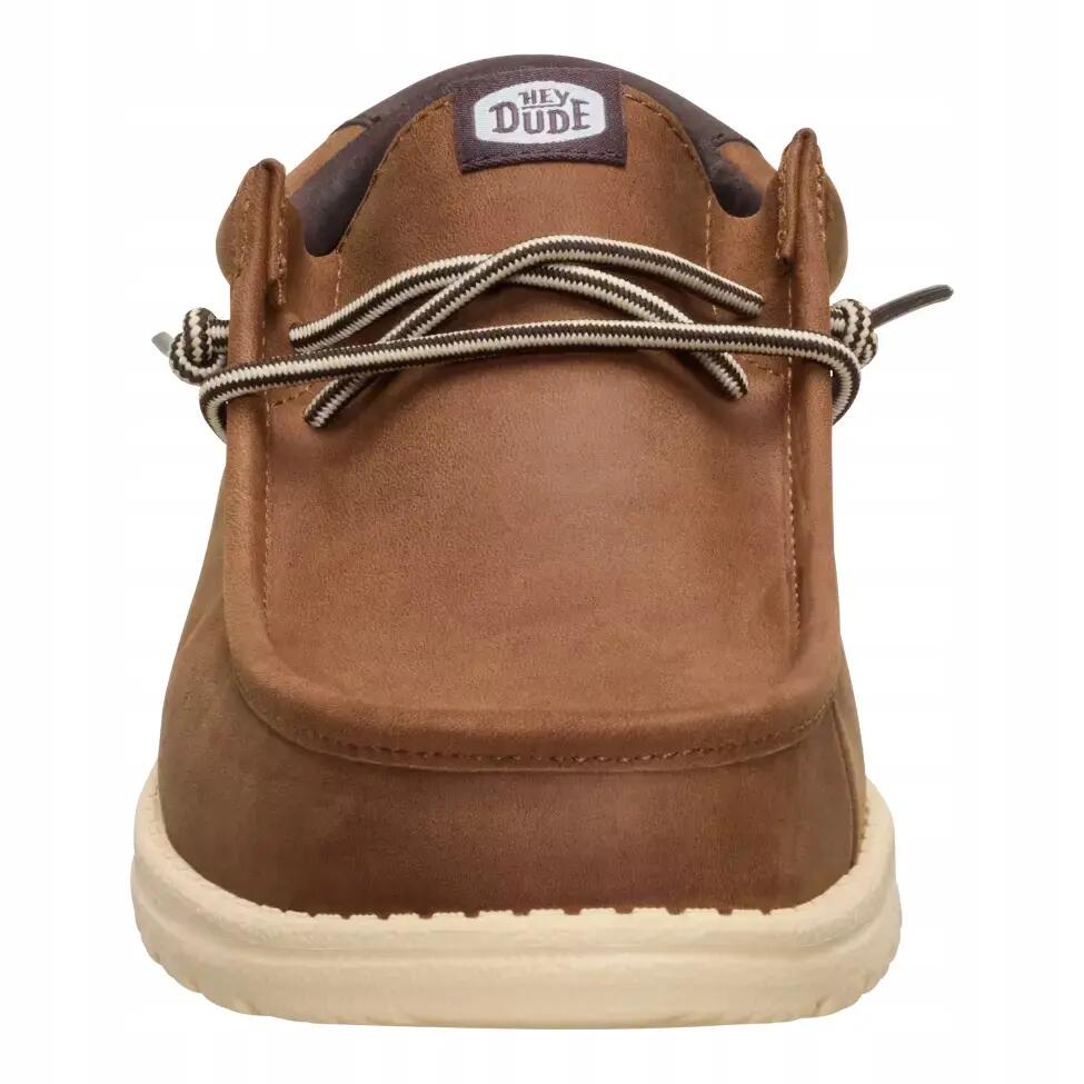 HeyDude Męskie Buty Mokasyny Wsuwane Skórzane Wally Full Grain Leather 41 4/4
