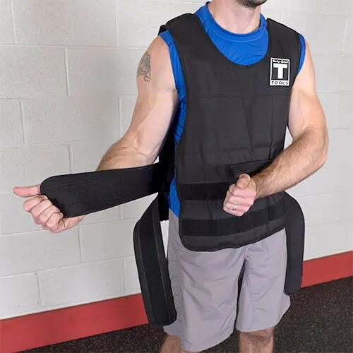Gewichtsvest BSTWV40 (18 kg) voor fitness en krachttraining 4/5